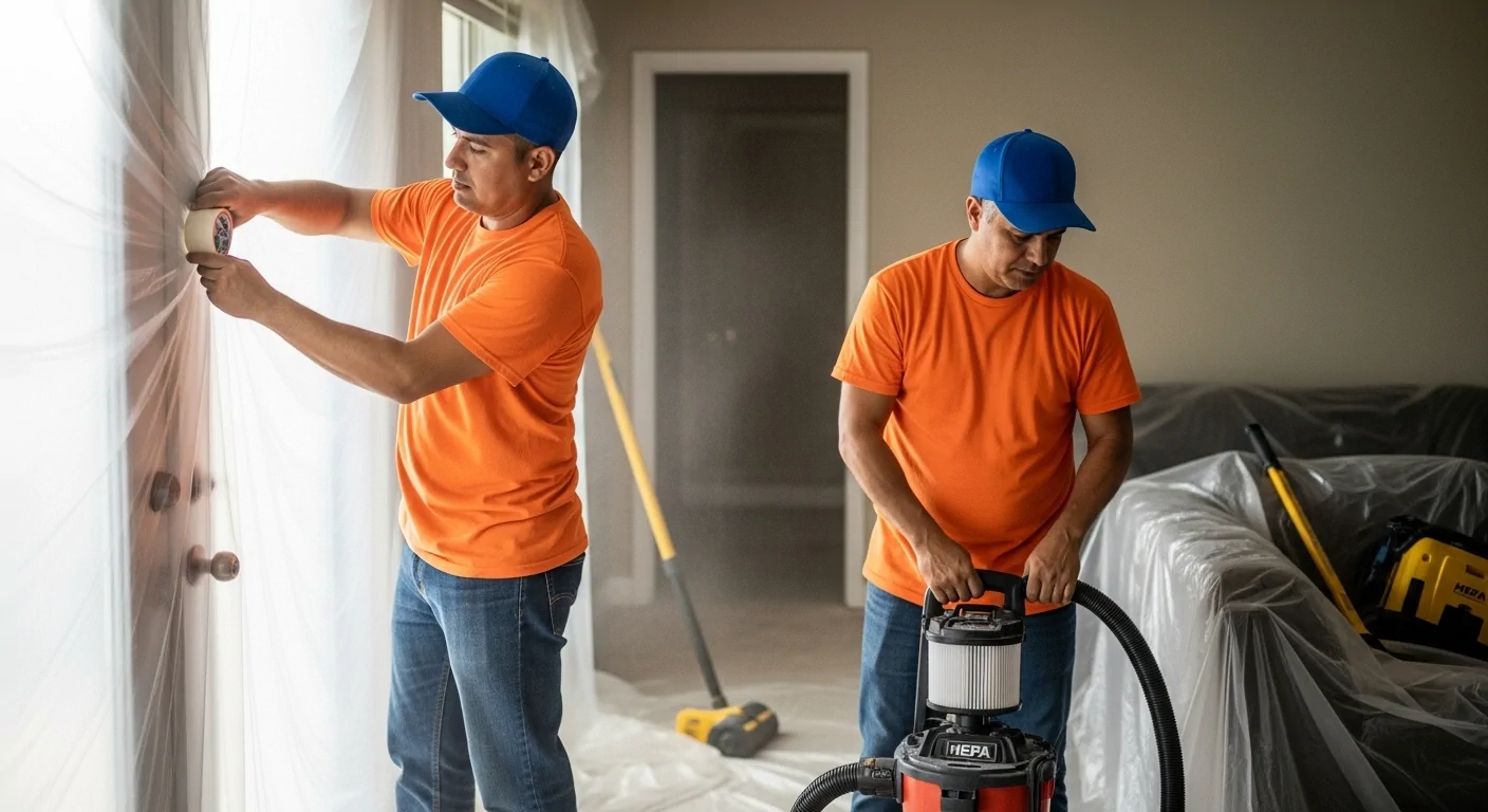Seguridad, limpieza y control de polvo durante una remodelación