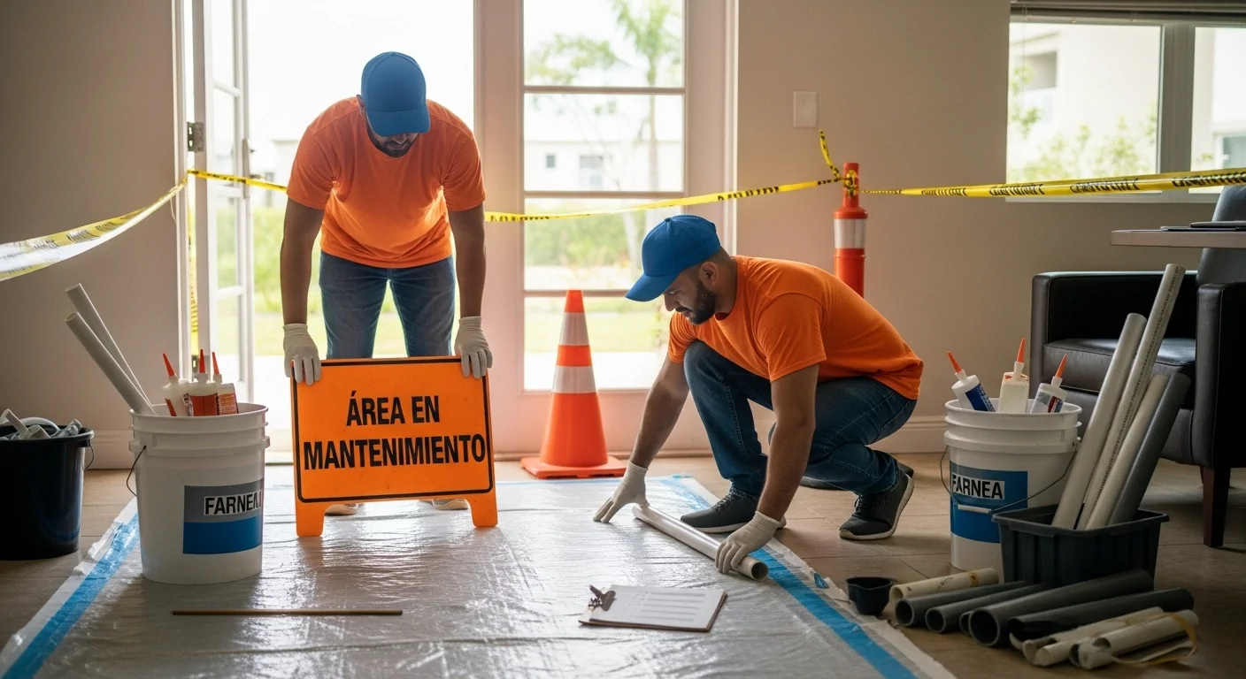 Buenas prácticas de seguridad en trabajos de plomería